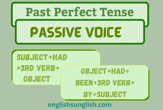 Past Perfect Tense-Passive Voice