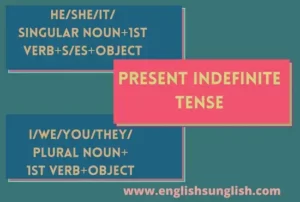 Sentence Structure of Present Indefinite Tense