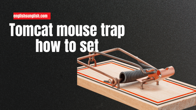 tomcat mouse trap how to set