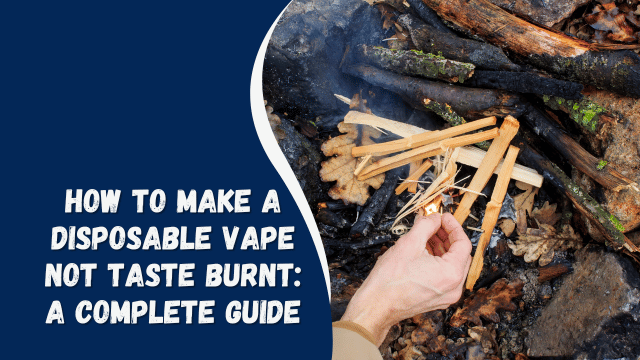 How to Make a Disposable Vape Not Taste Burnt: A Complete Guide
