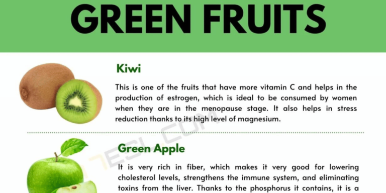 Green Fruits: List of Green Fruits with Their Benefits