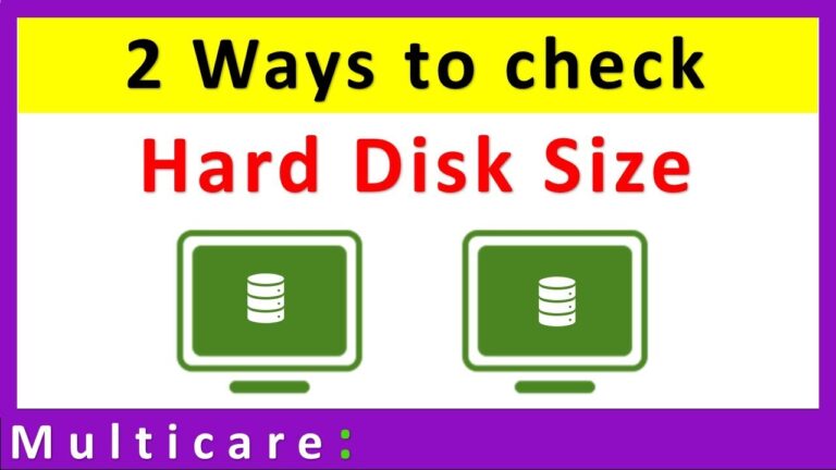 4 Ways to Find out the Size of a Hard Drive