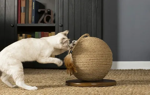 Discover the Joy of Nimble Wags’ Cat Scratching Ball